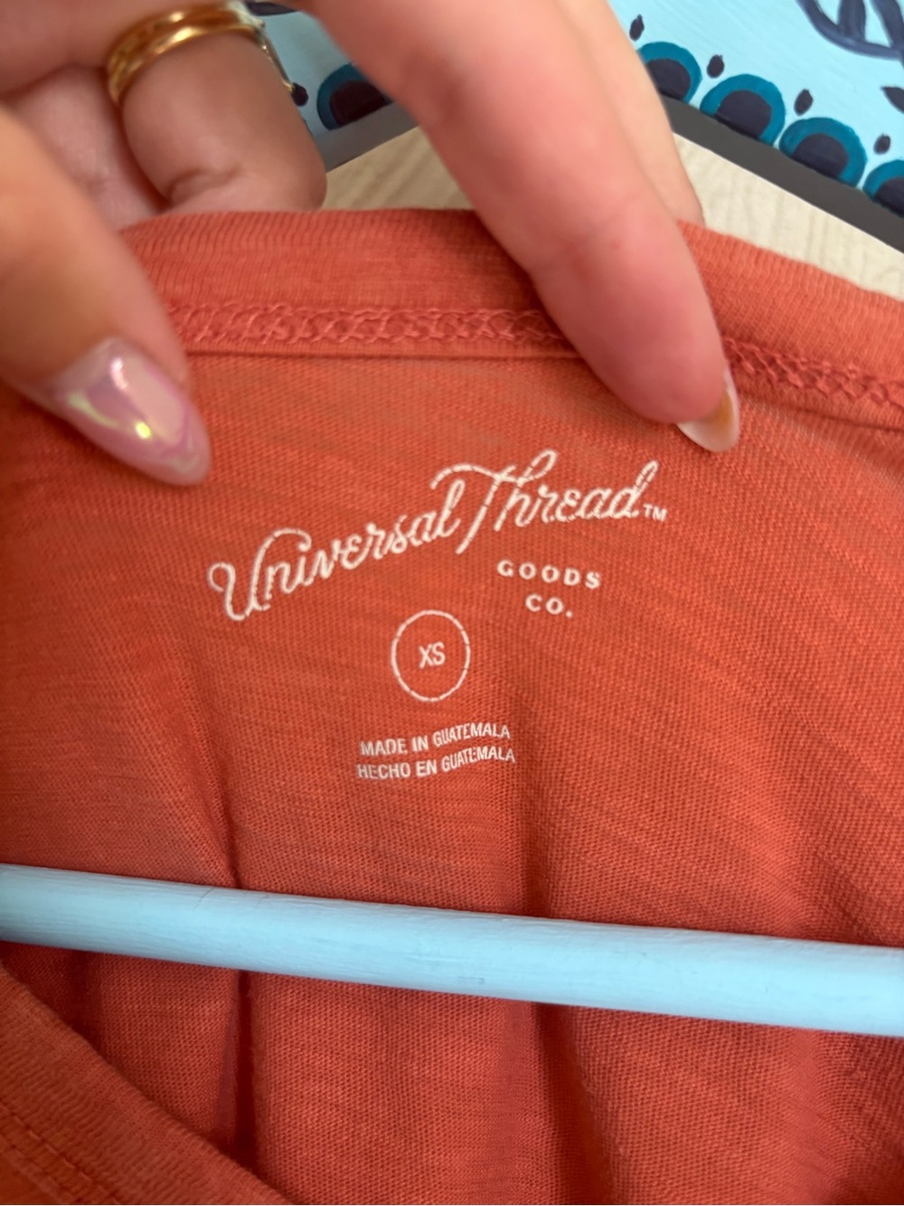 Universal Thread Rustic Orange V‑Neck Tee - Picture 3 of 3